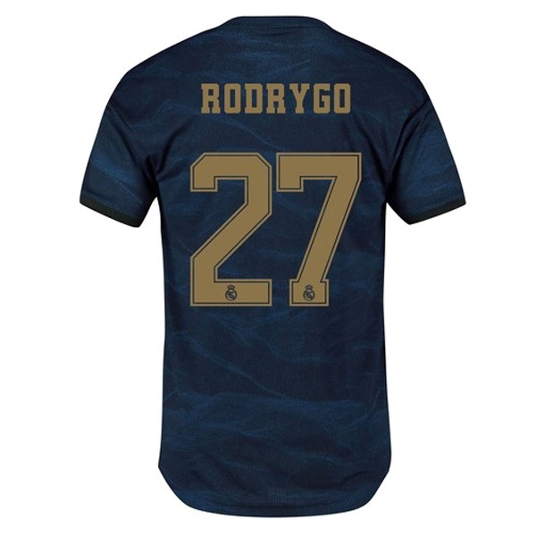 Camiseta Real Madrid NO.27 Rodrygo Replica Segunda Ropa 2019/20 Azul